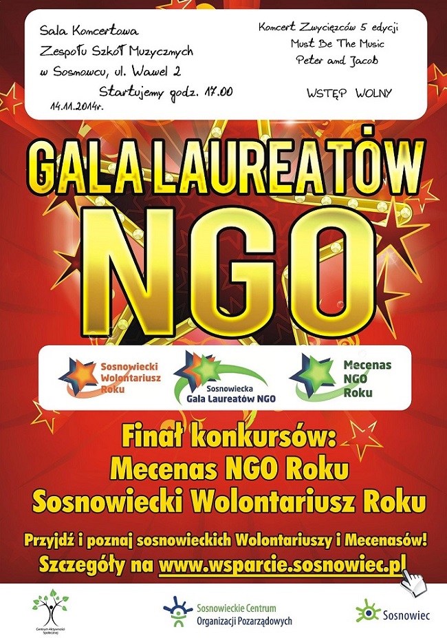gala organizacji pozarzdowych plakat