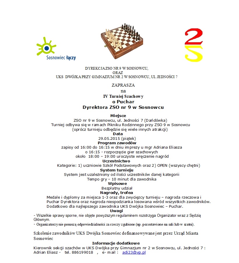 turniej szachowy zso9