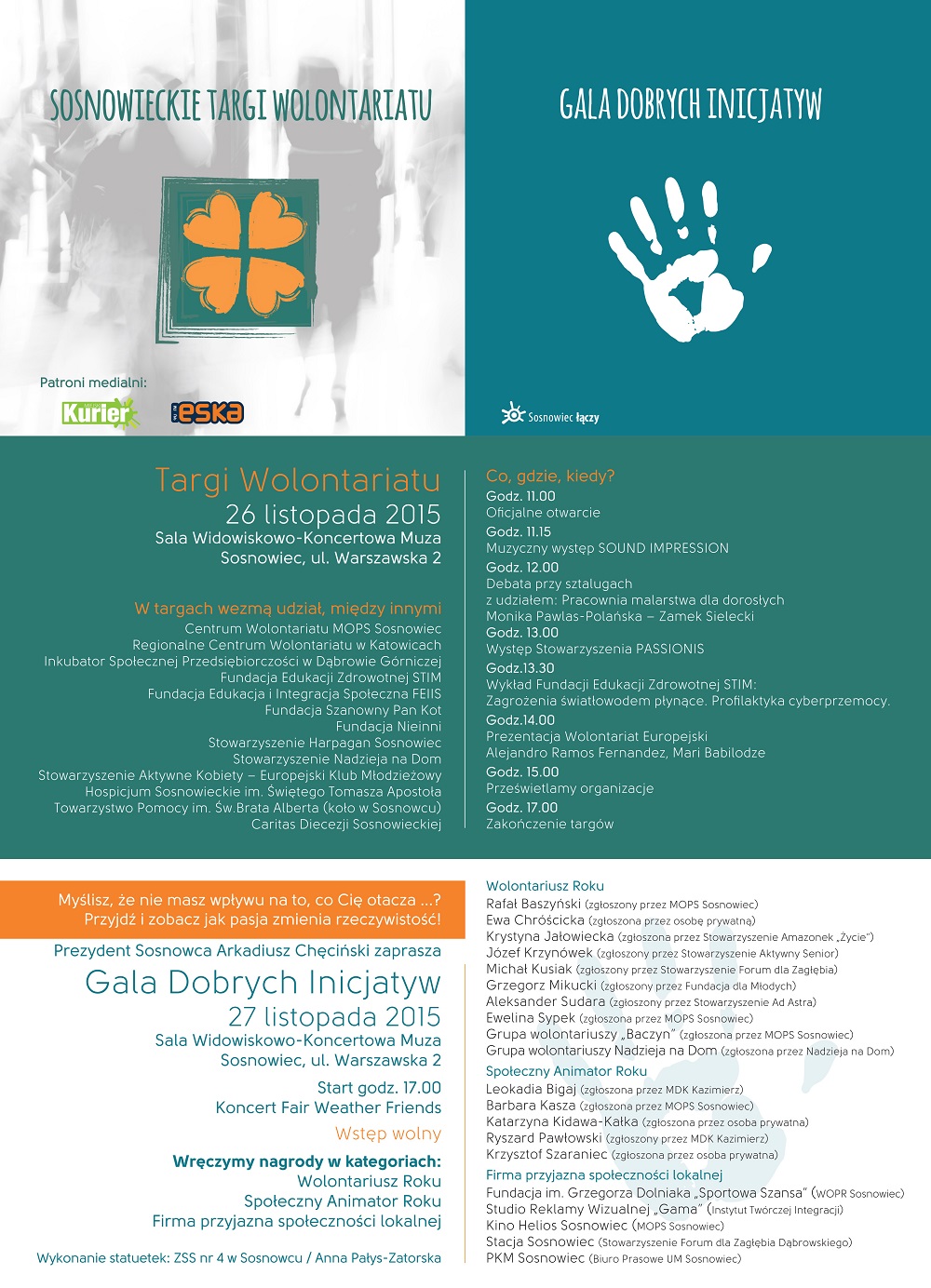 SCOP plakat gala inicjatyw
