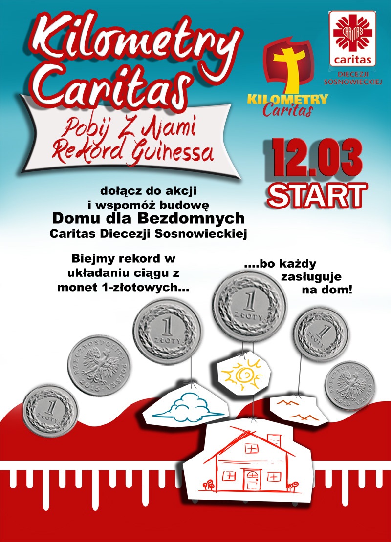 kilometry caritas plakat