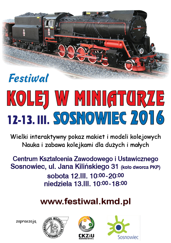 kolej w miniaturze 2016 plakat