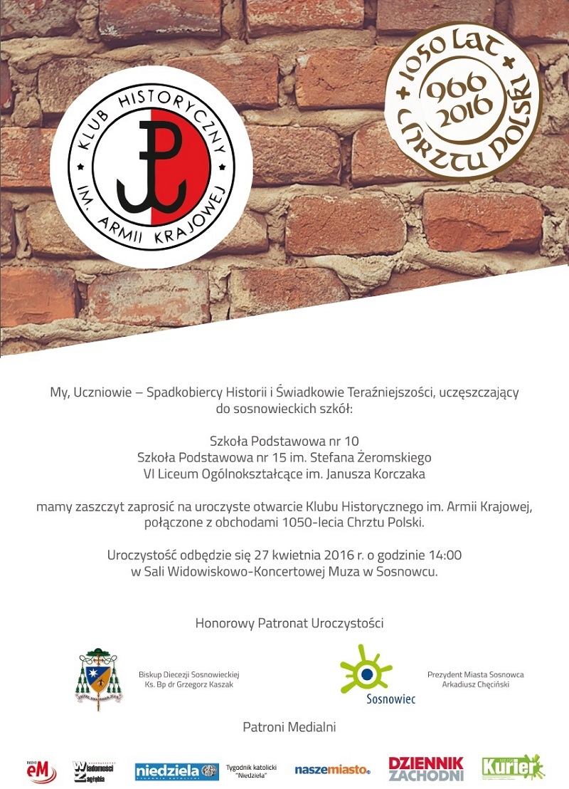 1050 rocznica chrztu plakat