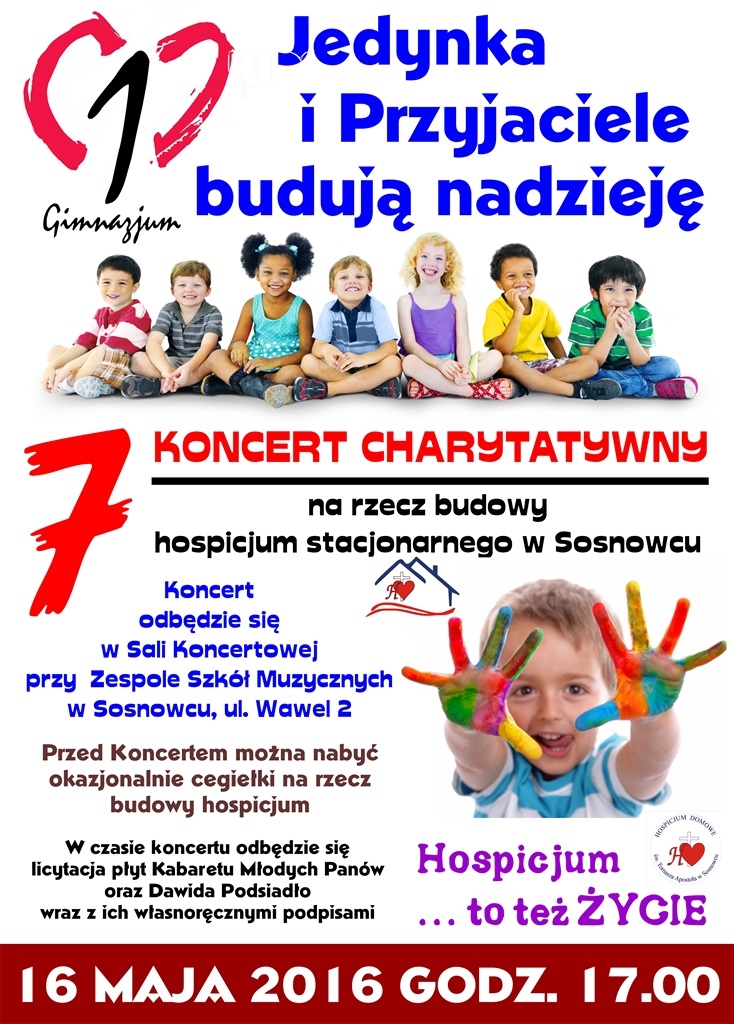 gim1 koncert na rzecz hospicjum plakat